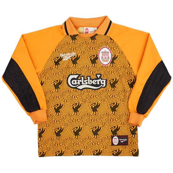 1996-97 Liverpool GK Shirt - 6/10 - (L.Boys)