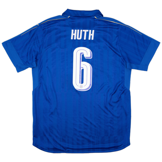 2016-17 Leicester Home Shirt Huth #6 - 9/10 - (XL)