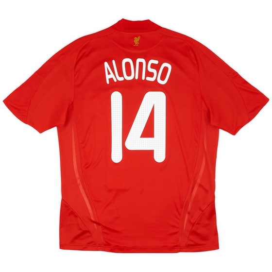 2008-09 Liverpool Home Shirt Alonso #14