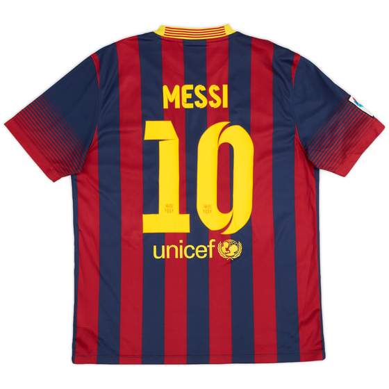 2013-14 Barcelona Home Shirt Messi #10 - 8/10 - (L)