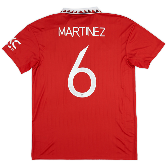 2022-23 Manchester United Home Shirt Martinez #6
