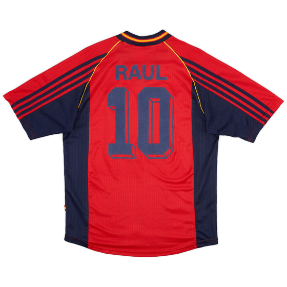 1998-99 Spain Home Shirt Raul #10 - 8/10 - (M)