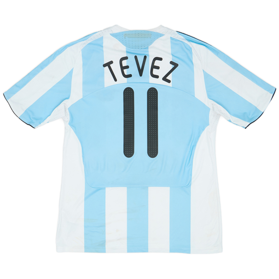 2007-09 Argentina Home Shirt Tevez #11 - 4/10 - (XXL)