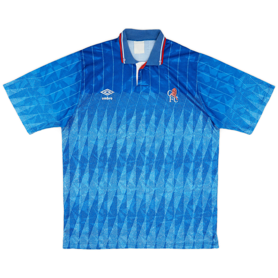 1989-91 Chelsea Home Shirt - 8/10 - (L)