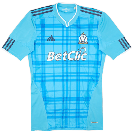 2010-11 Olympique Marseille Player Issue TechFit Away Shirt - 9/10 - (XL)