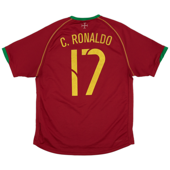 2006-08 Portugal Home Shirt C. Ronaldo #17 - 5/10 - (L)