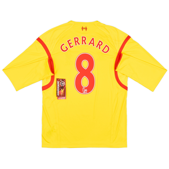 2014-15 Liverpool Away L/S Shirt Gerrard #8 (S)
