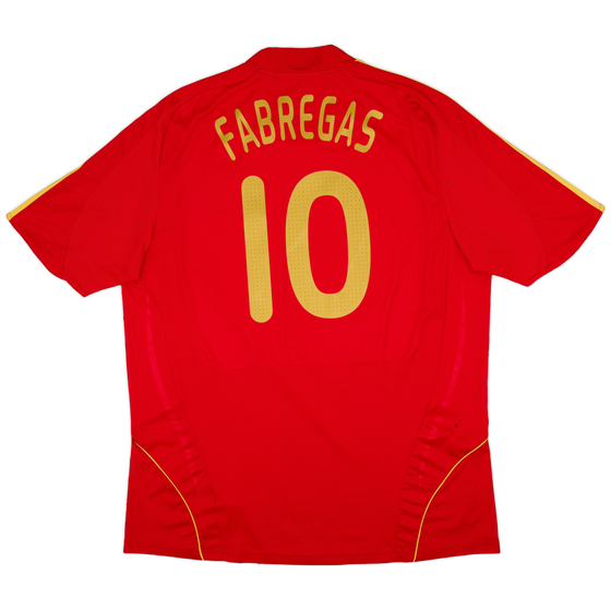 2007-09 Spain Home Shirt Fabregas #10 - 9/10 - (XXL)