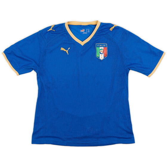 2007-08 Italy Home Shirt - 5/10 - (L.Boys)