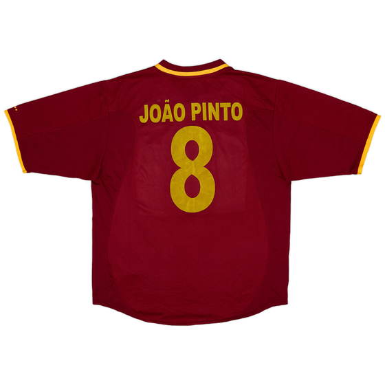 2000-02 Portugal Home Shirt Joao Pinto #8 - 8/10 - (M)