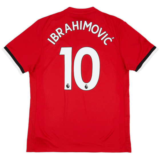2017-18 Manchester United Home Shirt Ibrahimović #10 - 8/10 - (L)