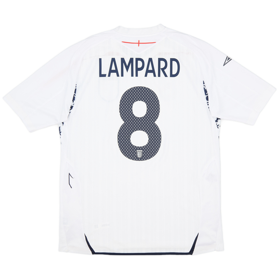 2007-09 England Home Shirt Lampard #8 - 4/10 - (L)