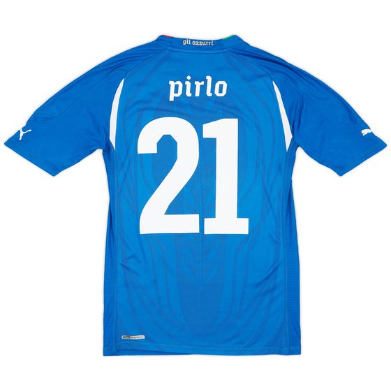 2010-12 Italy Home Shirt Pirlo #21 - 9/10 - (M)