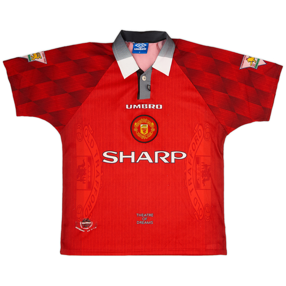 1996-98 Manchester United Home Shirt #10 - 8/10 - (M)