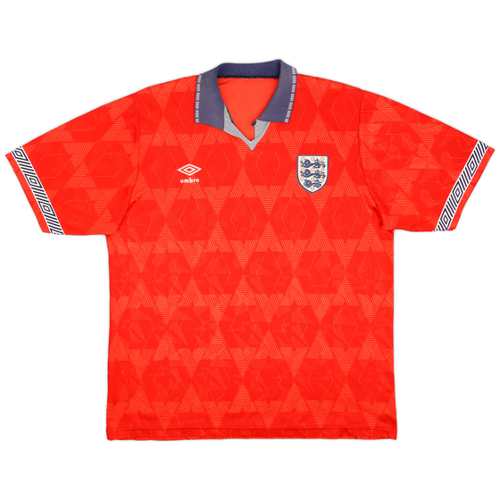 1990-93 England Away Shirt - 7/10 - (XL)