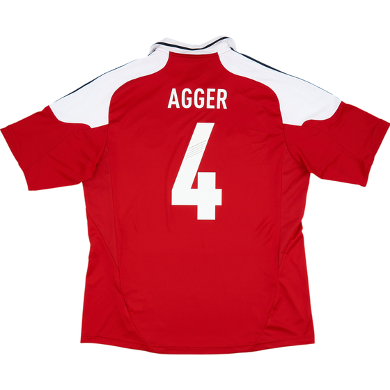 2012-13 Denmark Home Shirt Agger #4 - 10/10 - (XL)