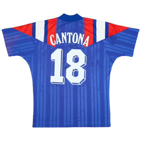 1992-94 France Home Shirt Cantona #18 - 6/10 - (L/XL)