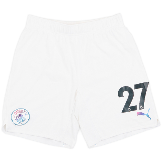 2021-22 Manchester City Player Issue Away Shorts #27 - 6/10 - (M)