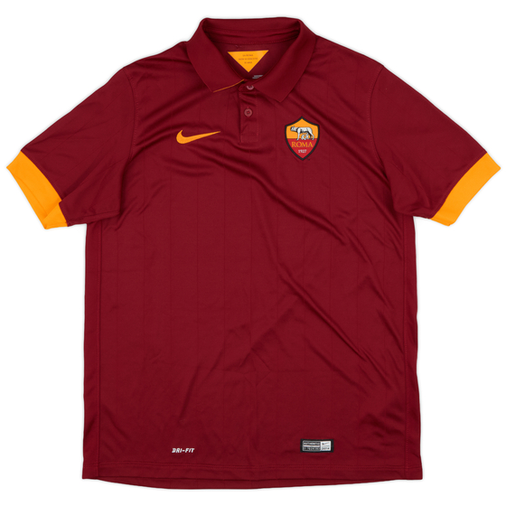 2014-15 Roma Home Shirt - 9/10 - (XL.Boys)