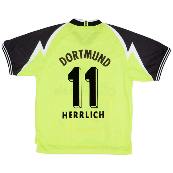 1995-96 Borussia Dortmund Home Shirt Herrlich #11 - 7/10 - (XL)