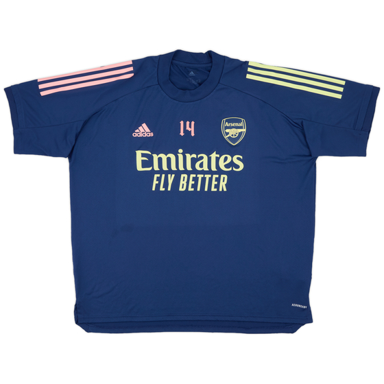 2020-21 Arsenal Player Issue adidas Training Shirt #14 - 9/10 - (XL)