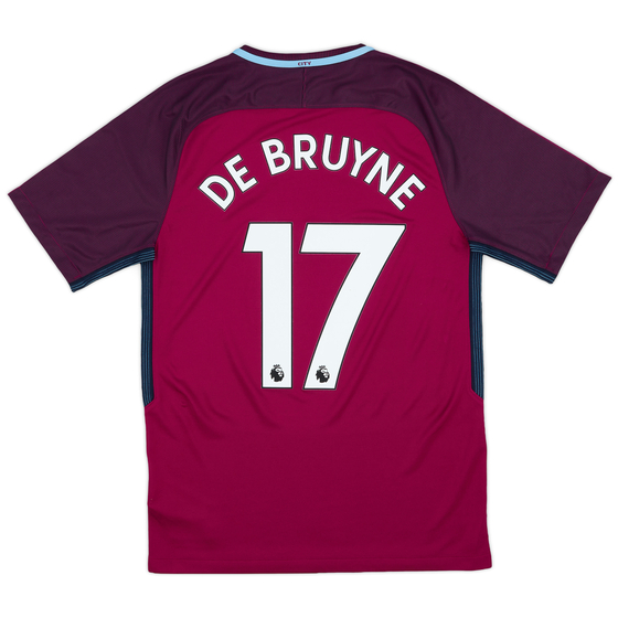 2017-18 Manchester City Away Shirt De Bruyne #17 (S)