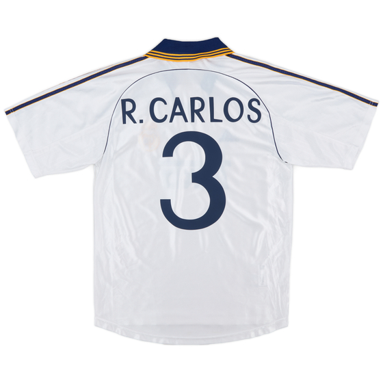 1998-00 Real Madrid Home Shirt R.Carlos #3 - 8/10 - (S)