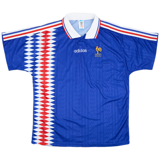 1994-96 France Home Shirt - 9/10 - (XL)