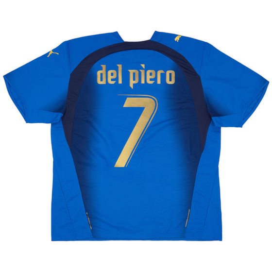 2006 Italy Home Shirt Del Piero #7 - 8/10 - (XL)