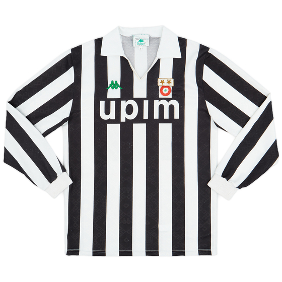 1991-92 Juventus Home L/S Shirt #11 - 8/10 - (L)