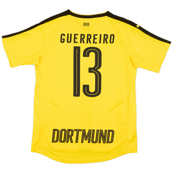 2016-17 Borussia Dortmund Home Shirt Guerreiro #13 - 9/10 - (XL.Boys)