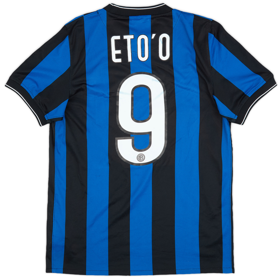 2009-10 Inter Milan Home Shirt Eto'o #9 - 6/10 - (S)