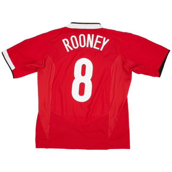 2004-06 Manchester United Home Shirt Rooney #8 - 9/10 - (L)
