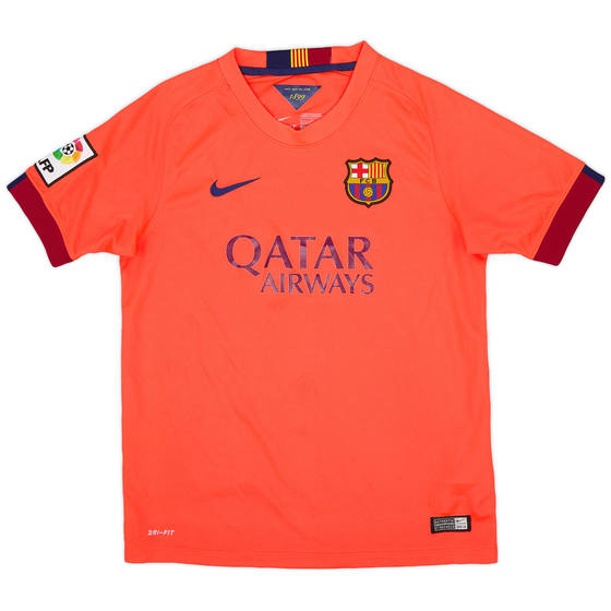 2014-15 Barcelona Away Shirt - 9/10 - (L.Boys)