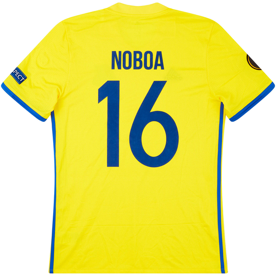 2016-17 FC Rostov Match Issue Europa League Home Shirt Noboa #16 (v Man Utd)
