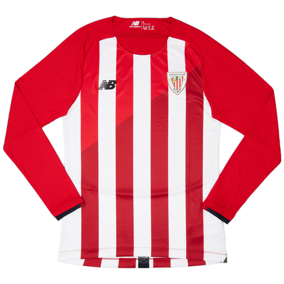2021-22 Athletic Bilbao Home L/S Shirt - 9/10 - (L)