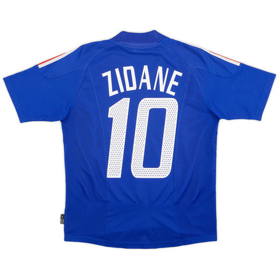 2002-04 France Home Shirt Zidane #10 - 6/10 - (L.Boys)
