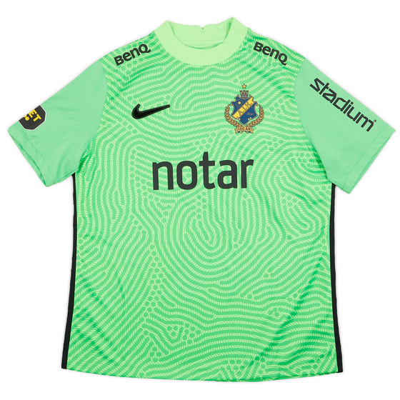2021 AIK Stockholm Player Issue GK S/S Shirt - 10/10 - (XL)