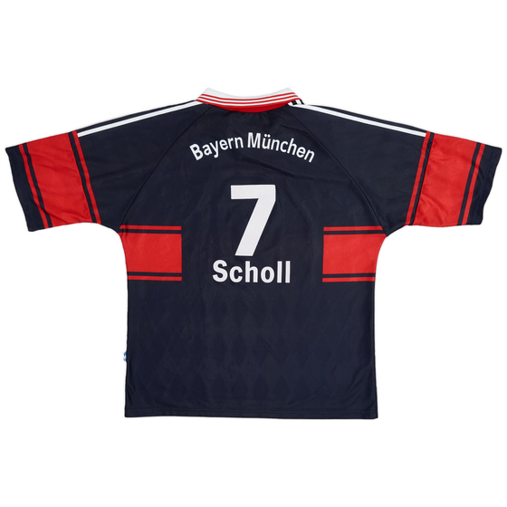 1997-99 Bayern Munich Home Shirt Scholl #7 - 8/10 - (XL)
