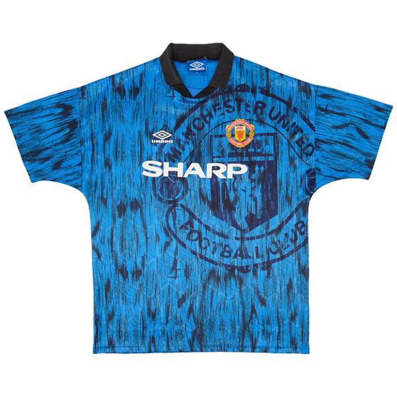 1992-93 Manchester United Away Shirt - 9/10 - (XL)