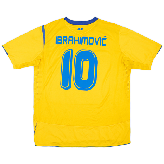 2005-06 Sweden Home Shirt Ibrahimović #10 - 8/10 - (XL)
