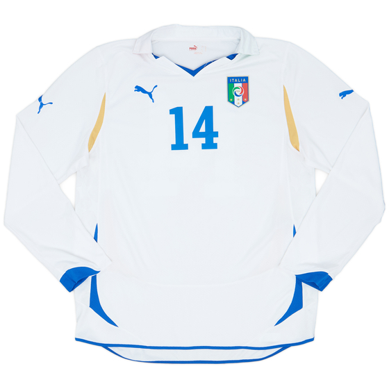 2010-12 Italy Player Issue Away L/S Shirt #14 - 7/10 - (XL)