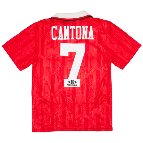 1992-94 Manchester United Home Shirt Cantona #7 - 8/10 - (S)