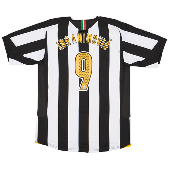2005-06 Juventus Home Shirt Ibrahimovic #9 - 6/10 - (XL.Boys)