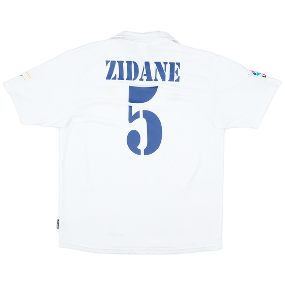 2001 Real Madrid Home Shirt Zidane #5 - 8/10 - (L)