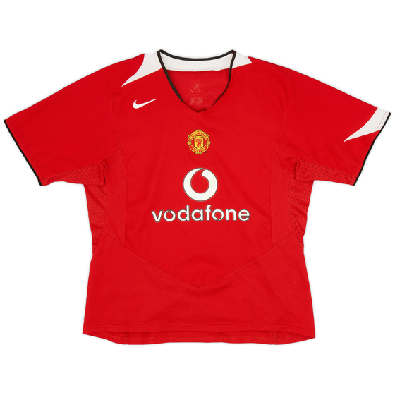 2004-06 Manchester United Home Shirt - 8/10 - (Women's L)