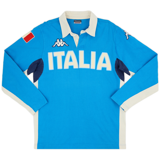 2000-01 Italy Kappa Rugby L/S Shirt - 7/10 - (M)