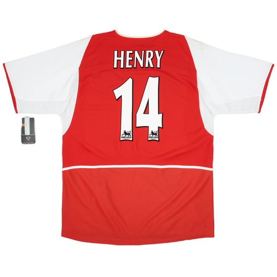 2002-04 Arsenal Home Shirt Henry #14 (XL)