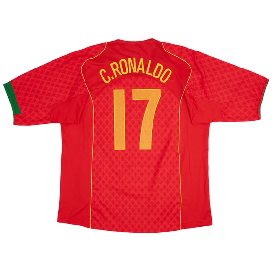 2004-06 Portugal Home Shirt C.Ronaldo #17 - 9/10 - (XXL)