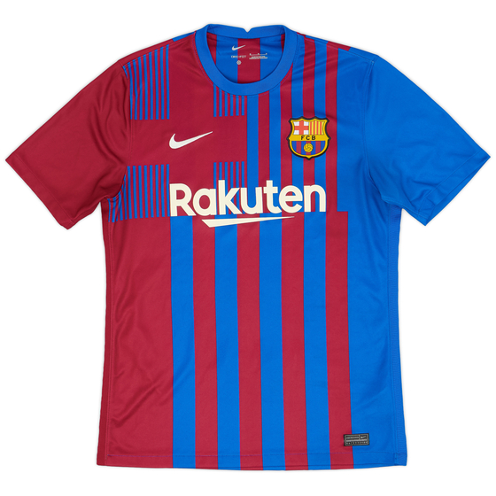 2021-22 Barcelona Home Shirt - 9/10 - (M)